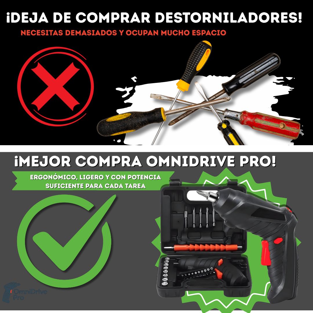 EDICIÓN LIMITADA | KIT DESTORNILLADOR ELÉCTRICO 3 EN 1