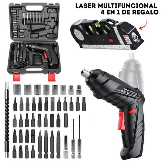 EDICIÓN LIMITADA | KIT DESTORNILLADOR ELÉCTRICO 3 EN 1