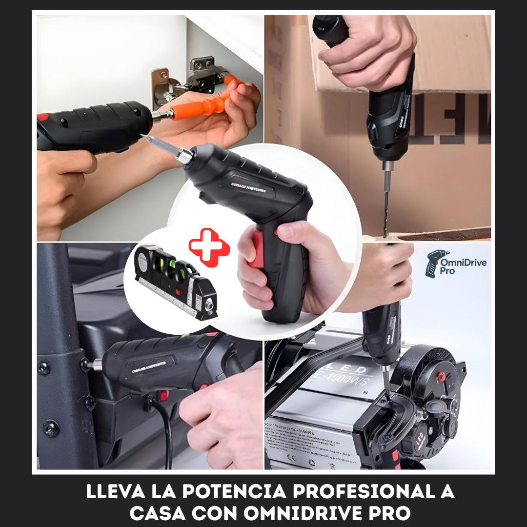 EDICIÓN LIMITADA | KIT DESTORNILLADOR ELÉCTRICO 3 EN 1