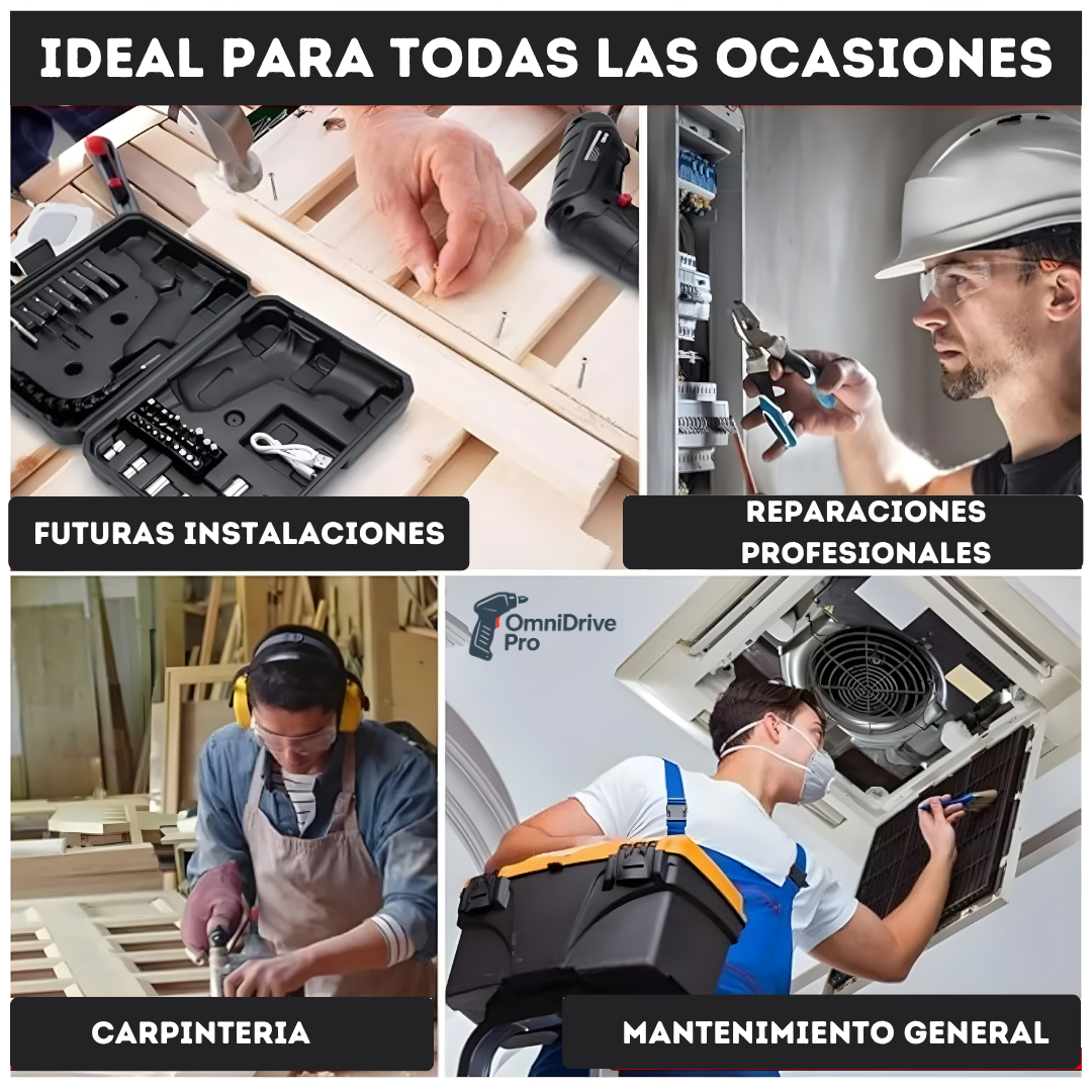 EDICIÓN LIMITADA | KIT DESTORNILLADOR ELÉCTRICO 3 EN 1